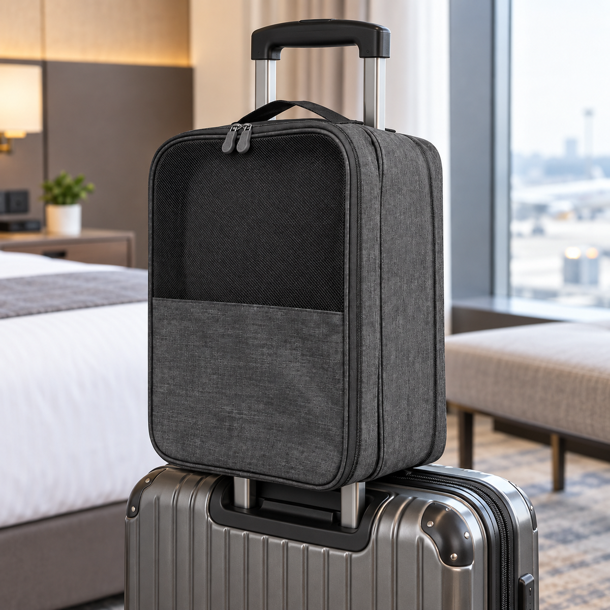 👟 Shoe Organizer | Durable Fabric | Travel Packing | Travelers | Multi-Layer Storage