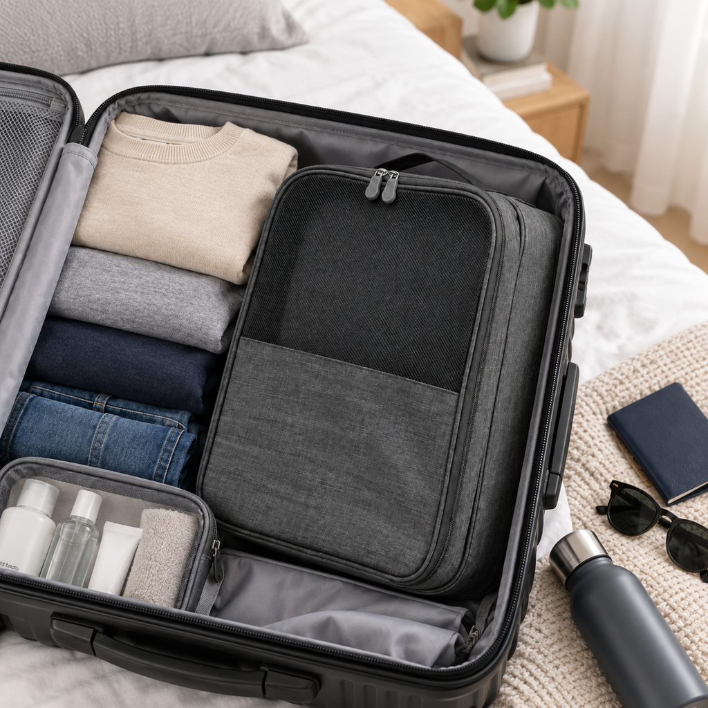👟 Shoe Organizer | Durable Fabric | Travel Packing | Travelers | Multi-Layer Storage