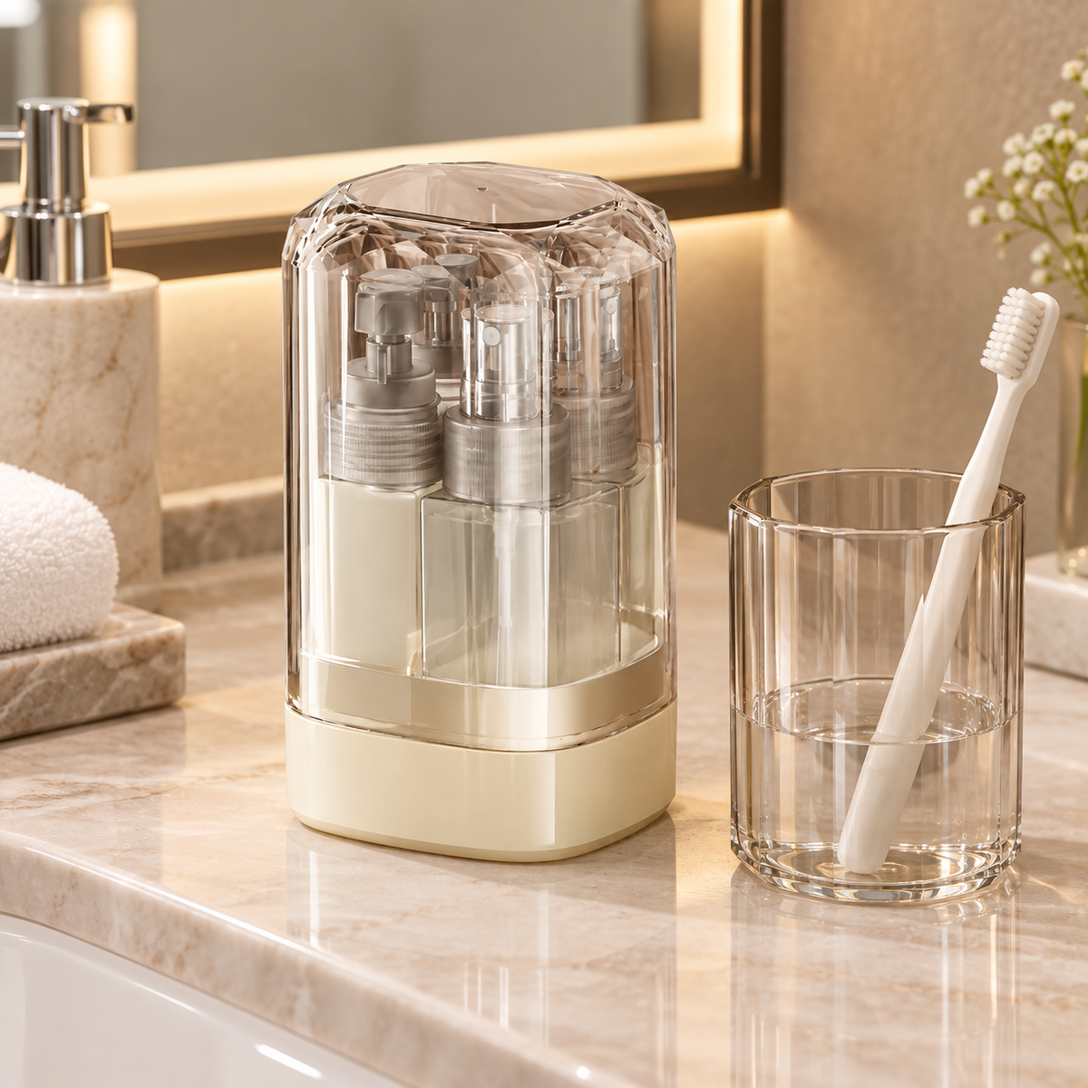 🧴 Travel Dispenser | Clear Plastic | Toiletries | Travelers | 4-in-1 Design