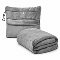 🧣 Travel Blanket | Plush Fleece | Flights | Travelers | Packable Warmth