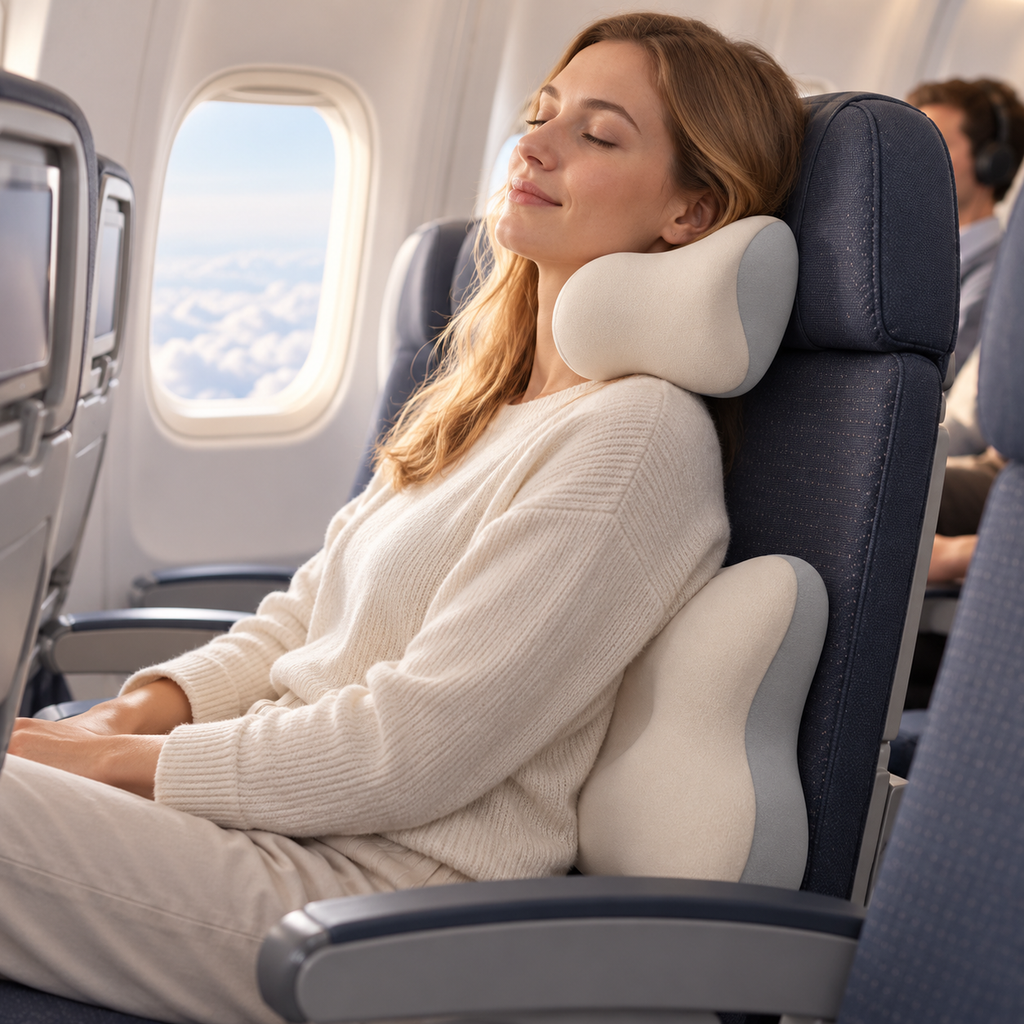 🛫 Travel Comfort | Soft Foam | Flights | Travelers | Ergonomic Support
