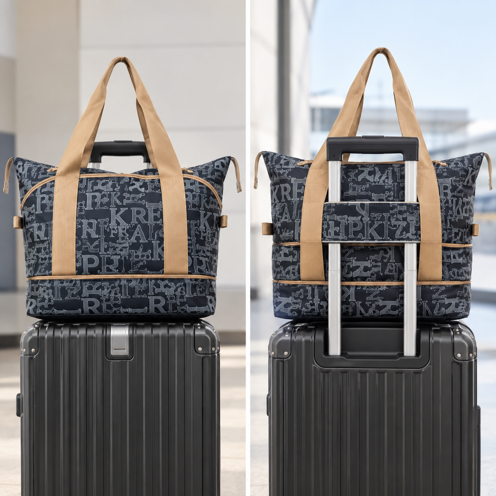 🧳 Travel-Ready | Lightweight Fabric | Trips | Travelers | Expandable Rolling Storage