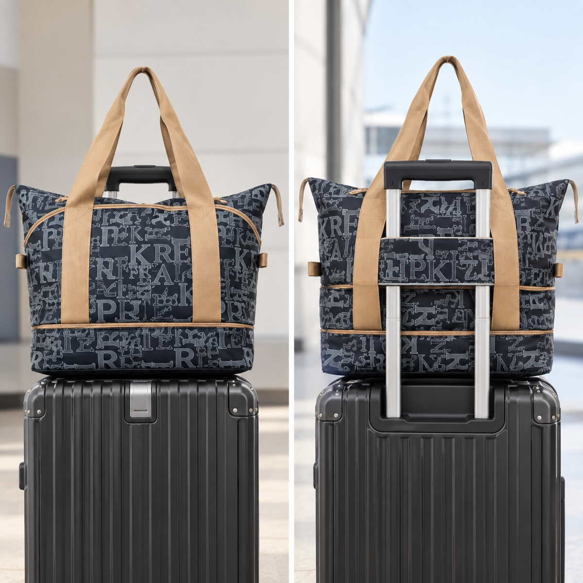 🧳 Travel-Ready | Lightweight Fabric | Trips | Travelers | Expandable Rolling Storage