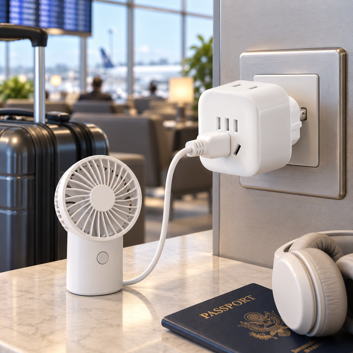 🔌 Travel Adapter | ABS | Trips | Travelers | Compact Universal Design