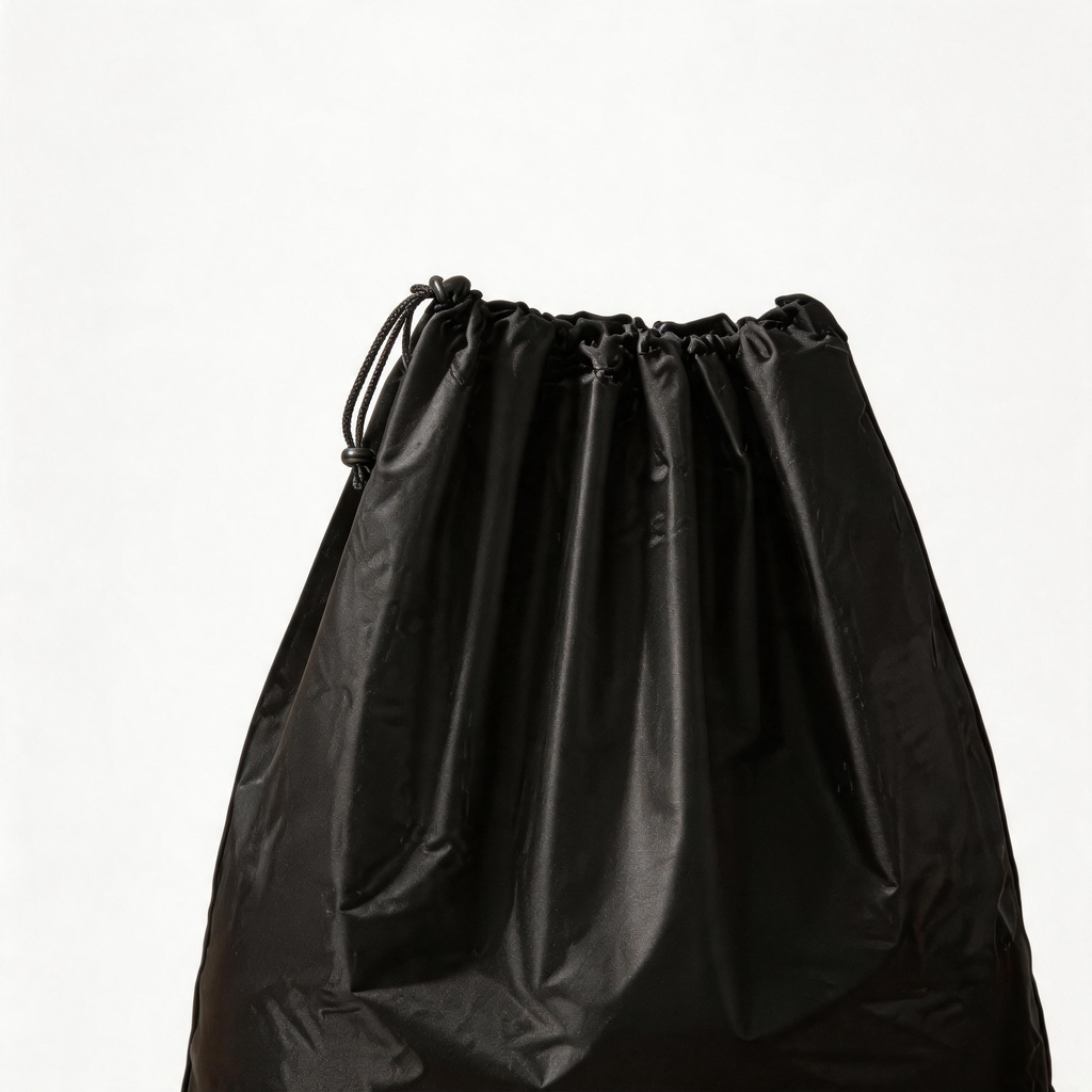 🖤 Laundry Bag | PE Drawstring | Travel | Travelers | Sleek Black