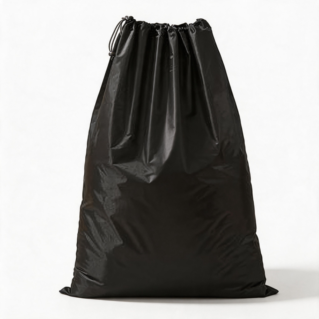 🖤 Laundry Bag | PE Drawstring | Travel | Travelers | Sleek Black