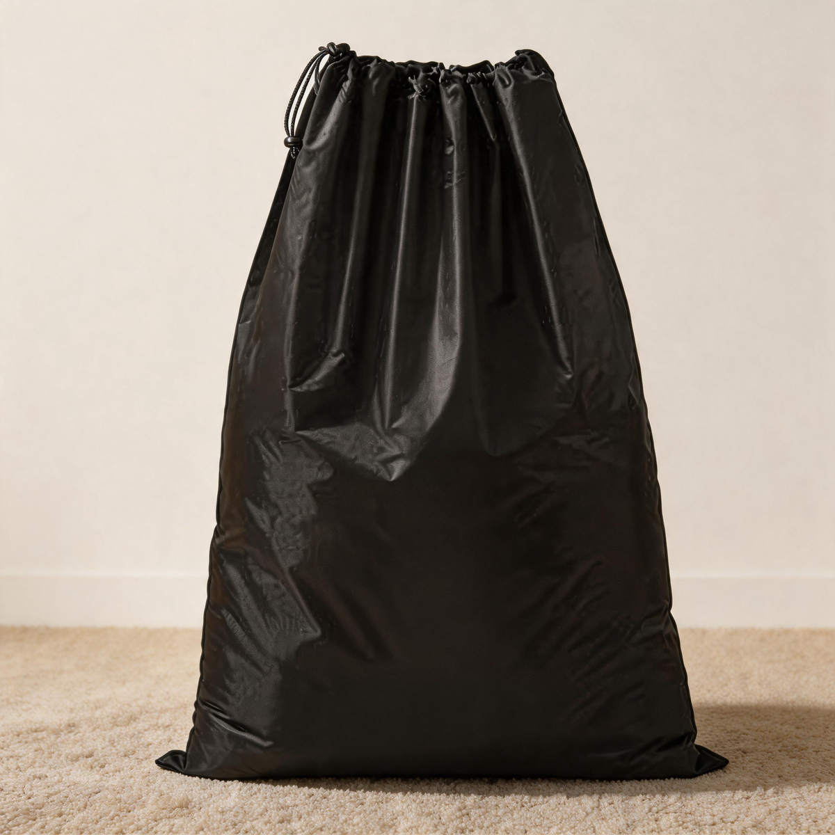 🖤 Laundry Bag | PE Drawstring | Travel | Travelers | Sleek Black