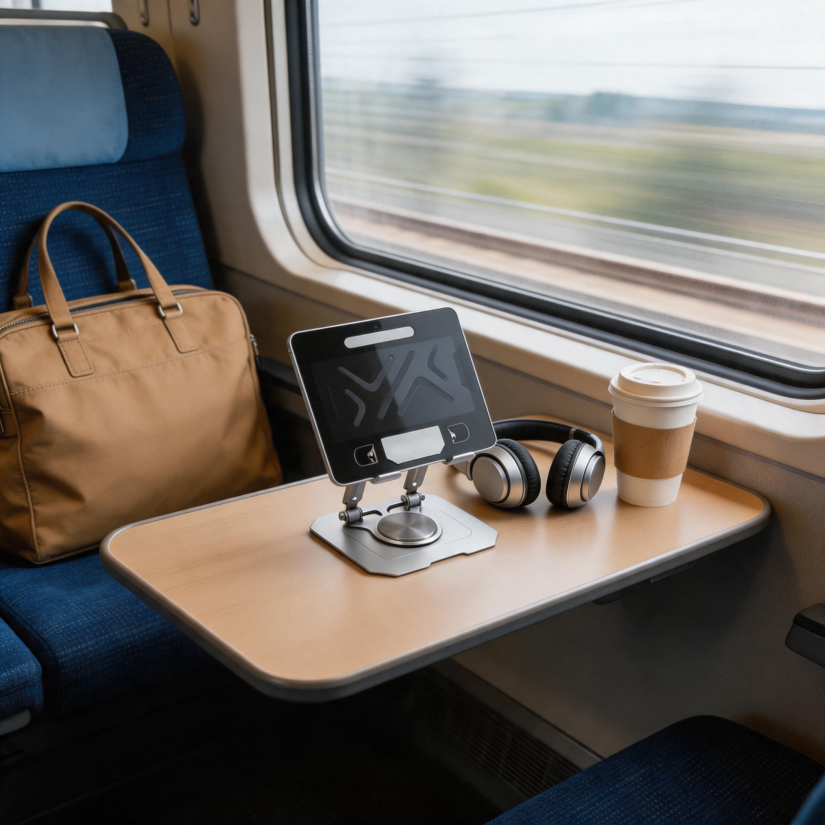 🧭 Tablet Stand | Metal | Travel | Travelers | Flexible Viewing Angle