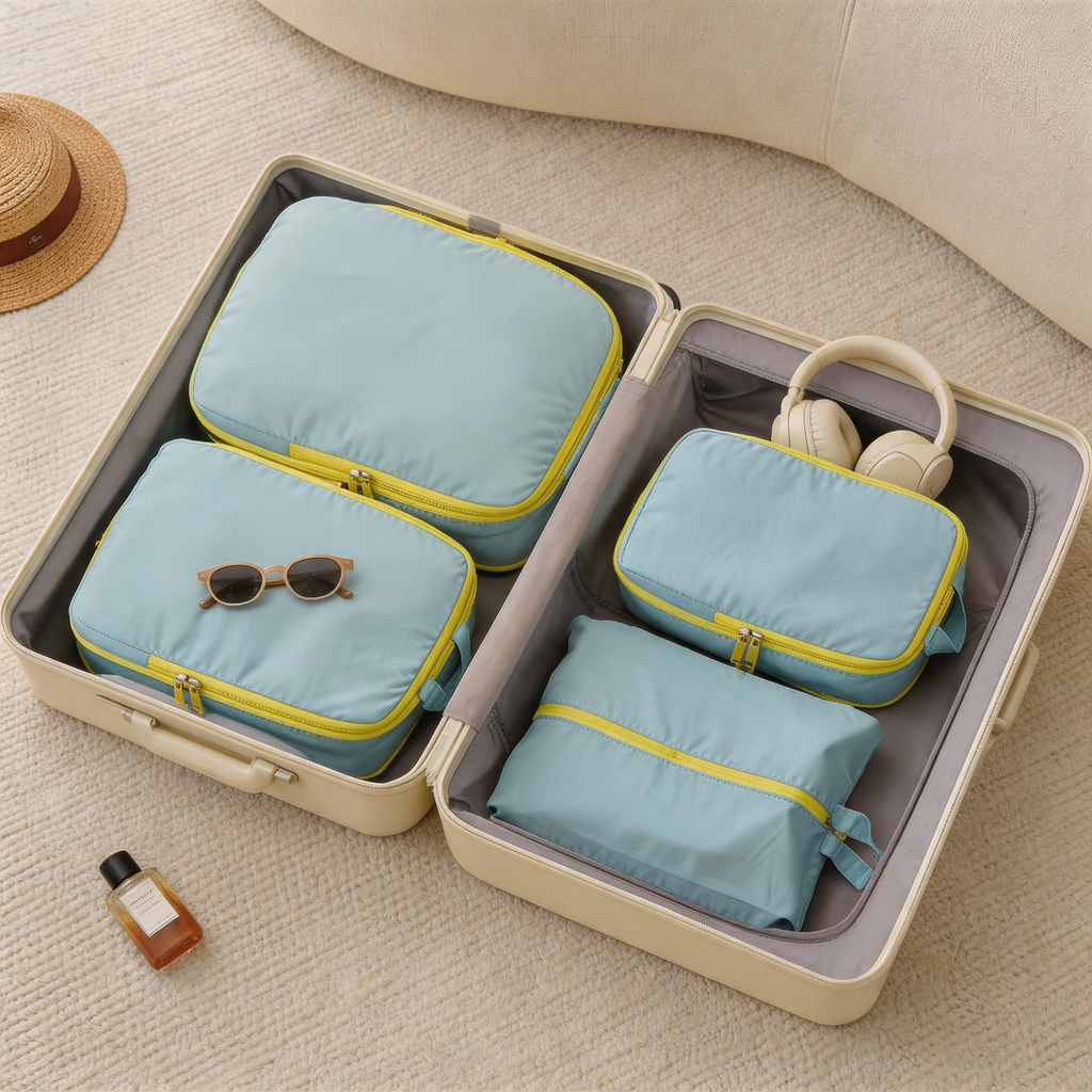 🧳 Packing Cubes | Lightweight Fabric | Travel | Travelers | 4-Piece Set