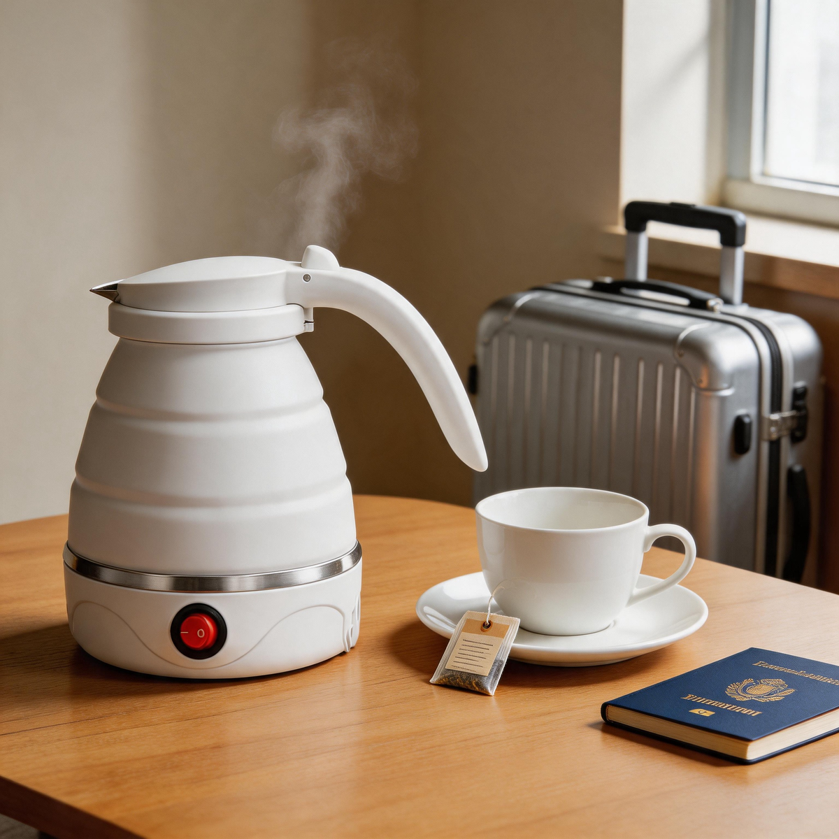 ☕ Travel Kettle | Silicone | Hotels & Trips | Travelers | Foldable Design