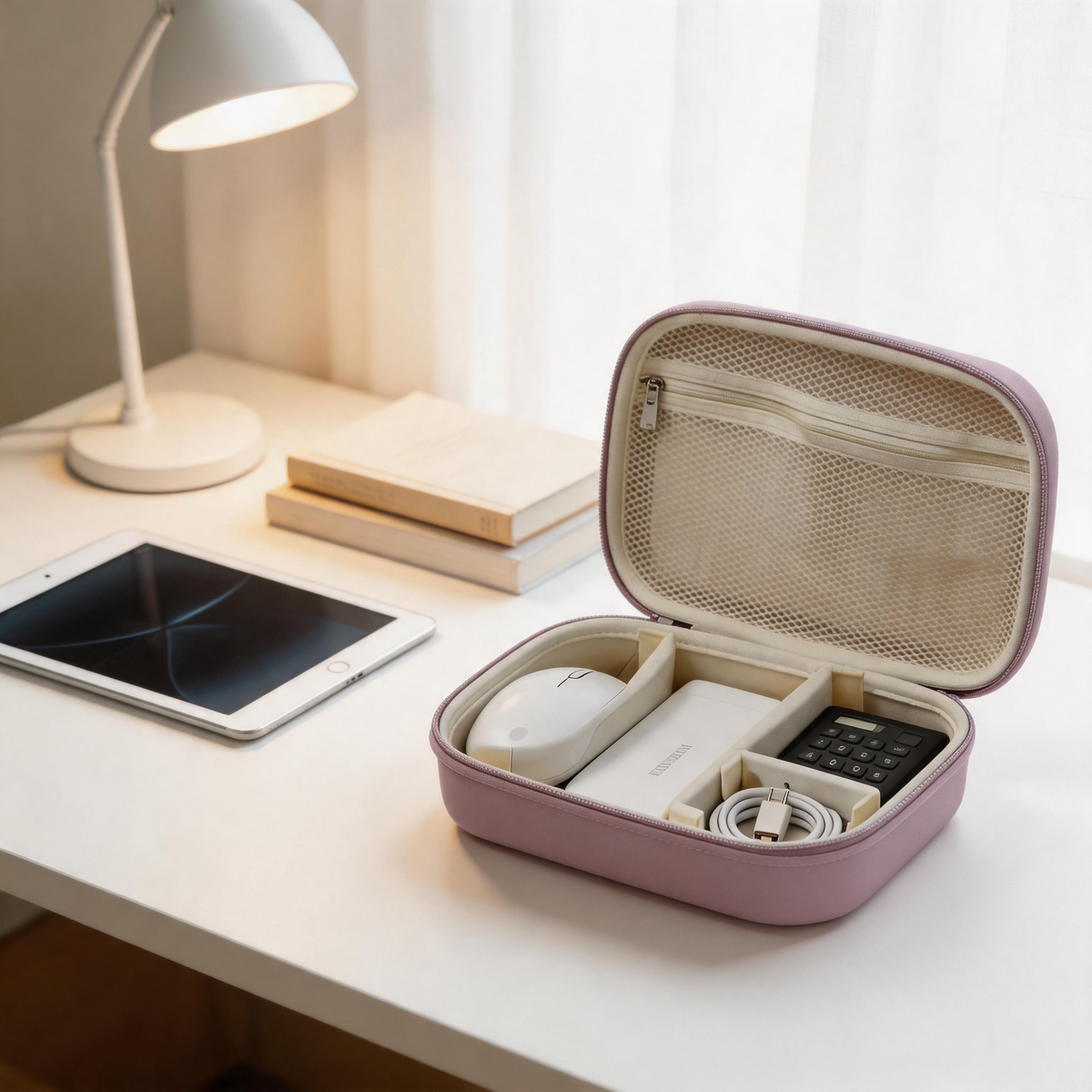 💻 Tech Organizer | Hard Shell | Travel | Professionals | Smart Compartments