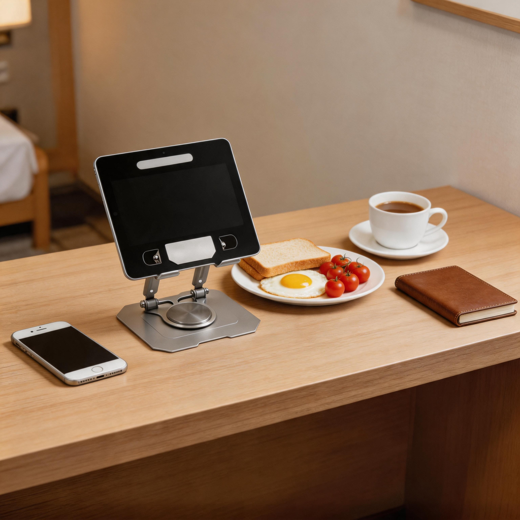 🧭 Tablet Stand | Metal | Travel | Travelers | Flexible Viewing Angle