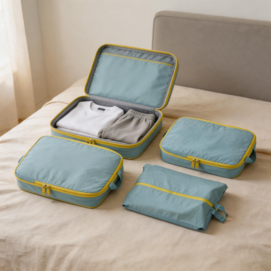 🧳 Packing Cubes | Lightweight Fabric | Travel | Travelers | 4-Piece Set
