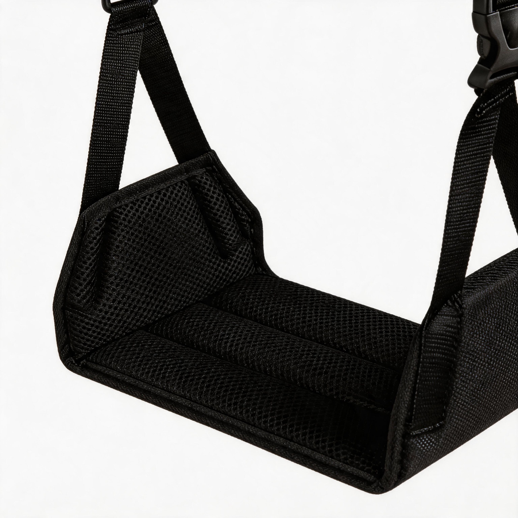 ✈️ Travel Footrest | Mesh Fabric | Flights | Travelers | Cushioned Comfort