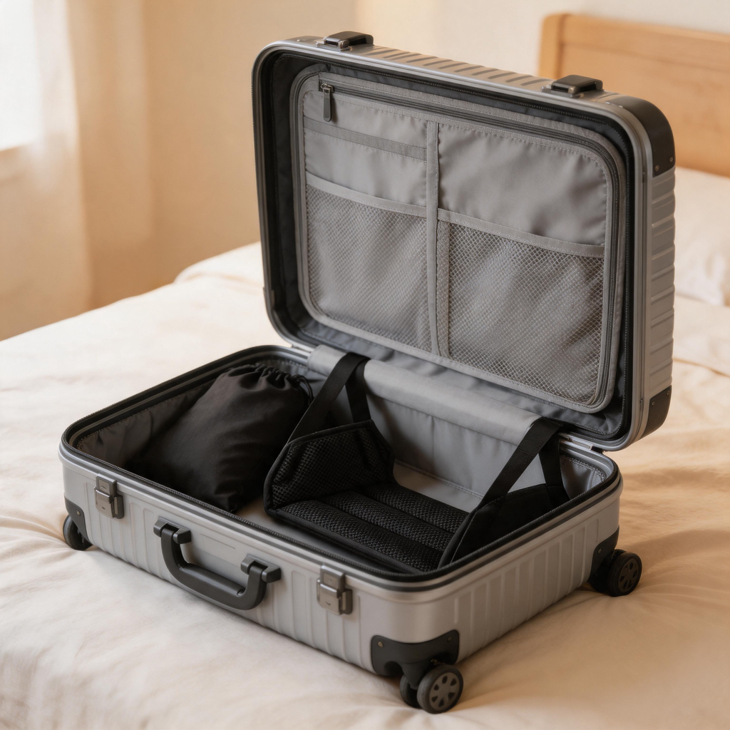✈️ Travel Footrest | Mesh Fabric | Flights | Travelers | Cushioned Comfort