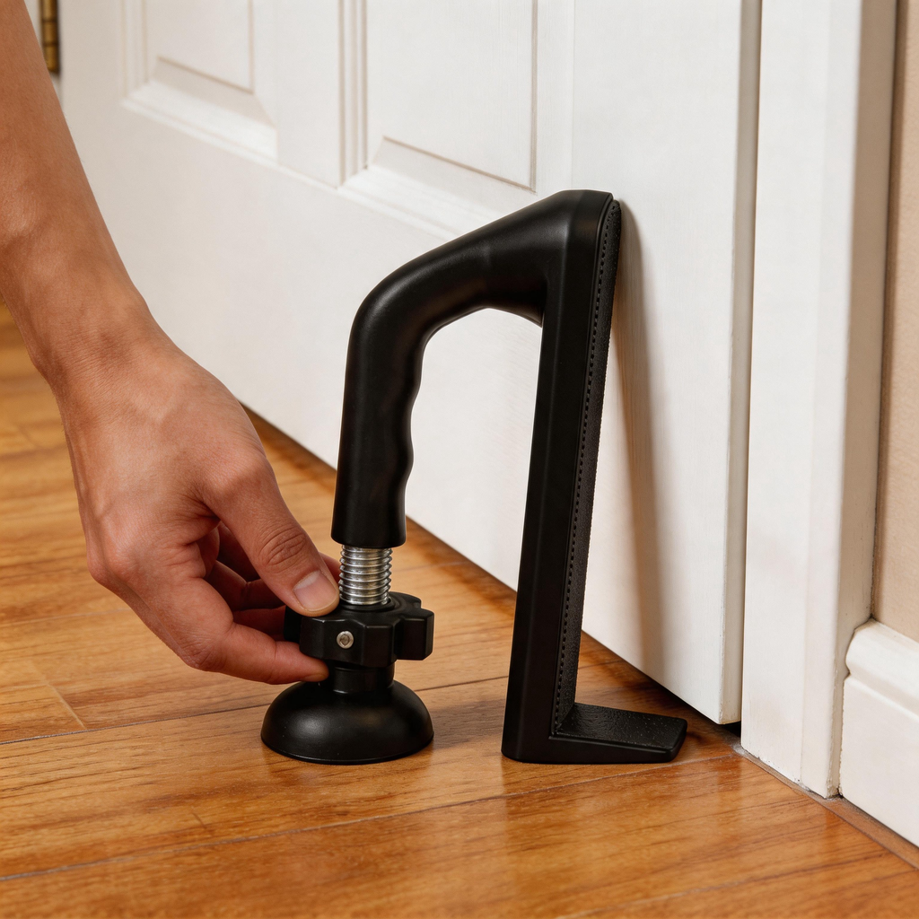 🛡 Travel Door Stopper | Metal | Hotels | Travelers | Adjustable Security