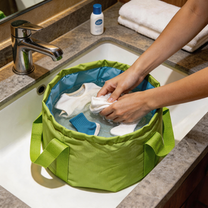 🧺 Travel Laundry Bag | Fabric | Trips | Travelers | Foldable Wash Design