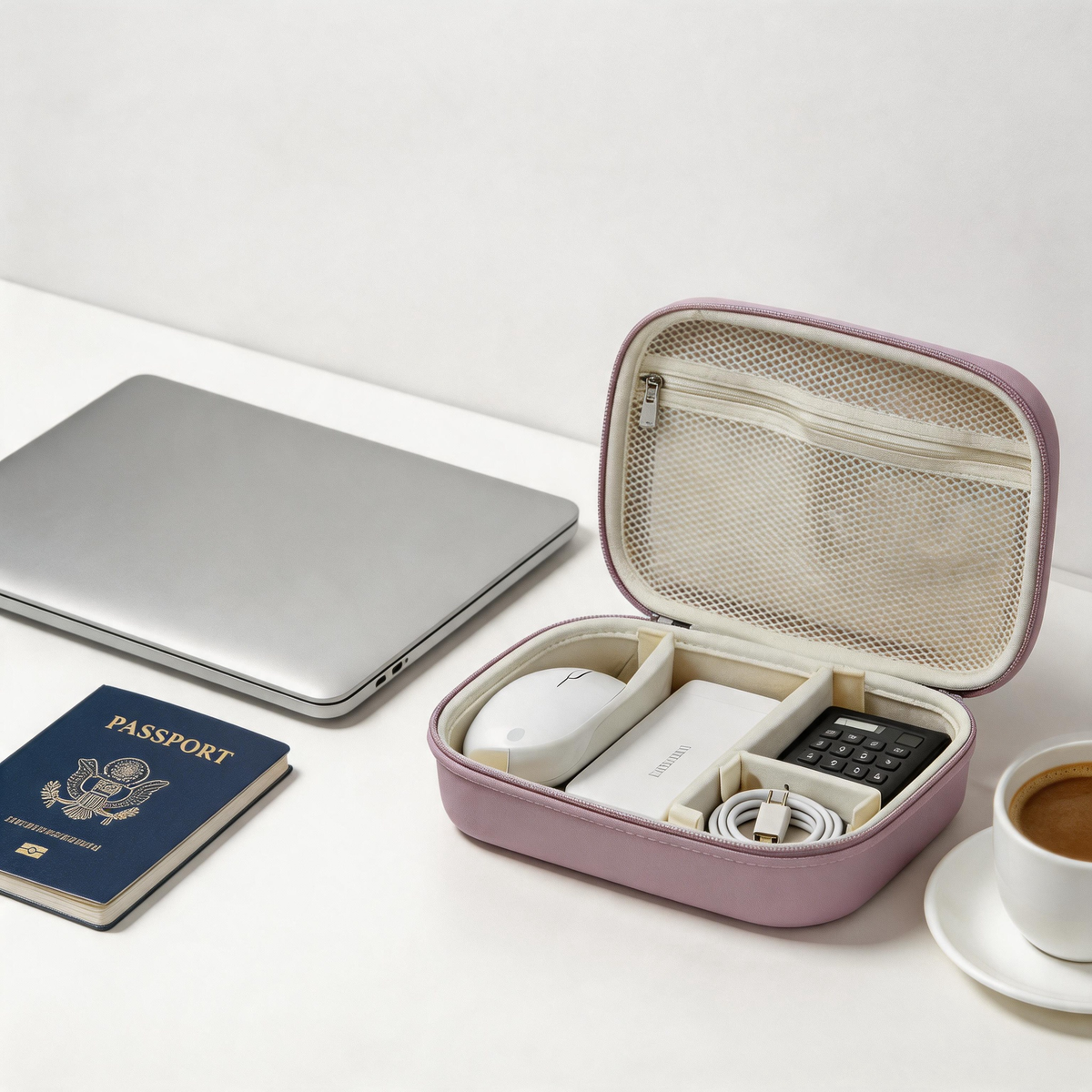💻 Tech Organizer | Hard Shell | Travel | Professionals | Smart Compartments