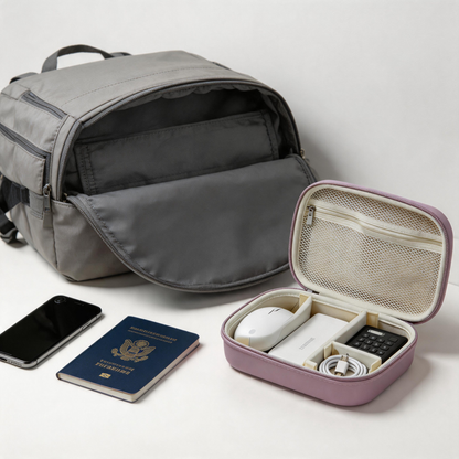 💻 Tech Organizer | Hard Shell | Travel | Professionals | Smart Compartments