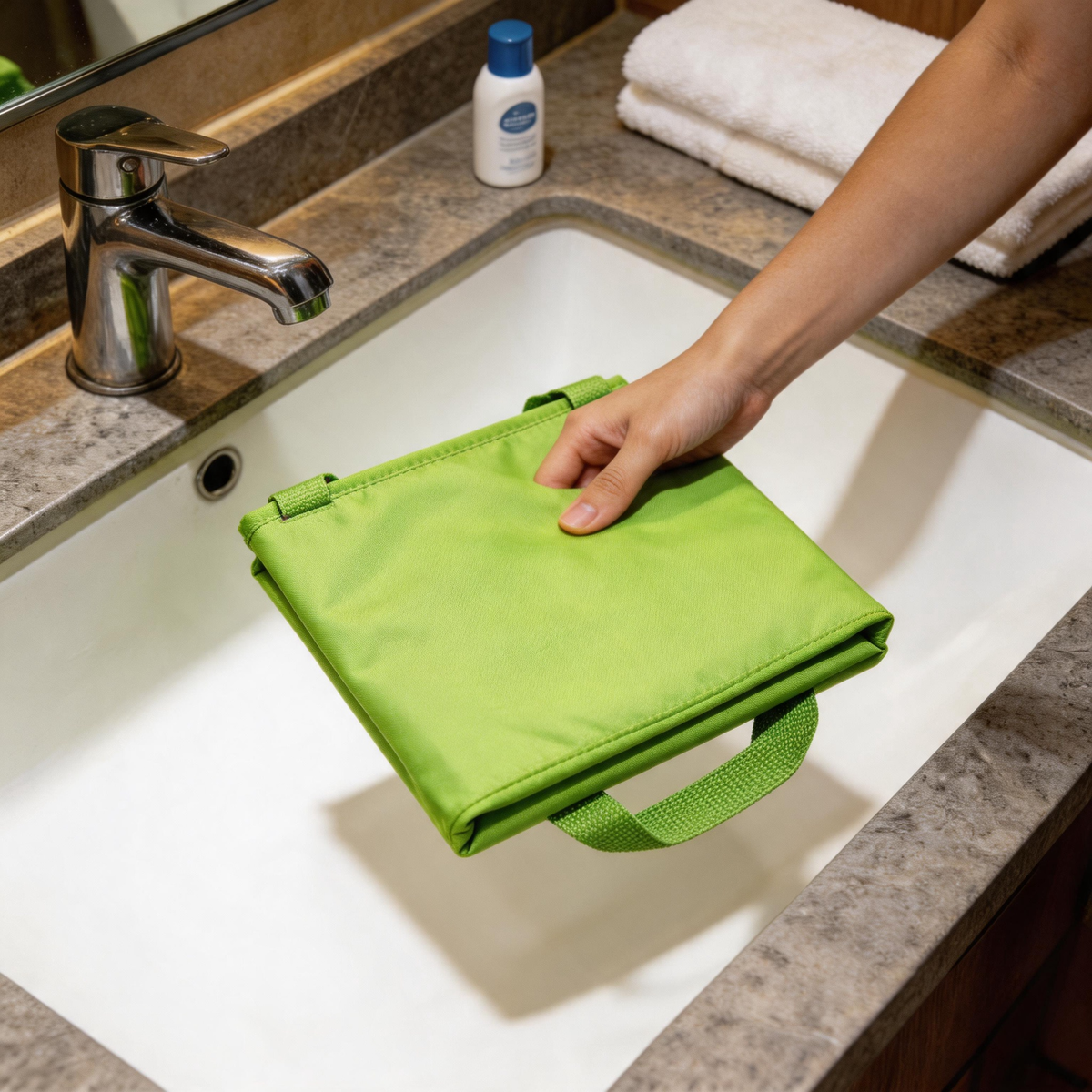 🧺 Travel Laundry Bag | Fabric | Trips | Travelers | Foldable Wash Design