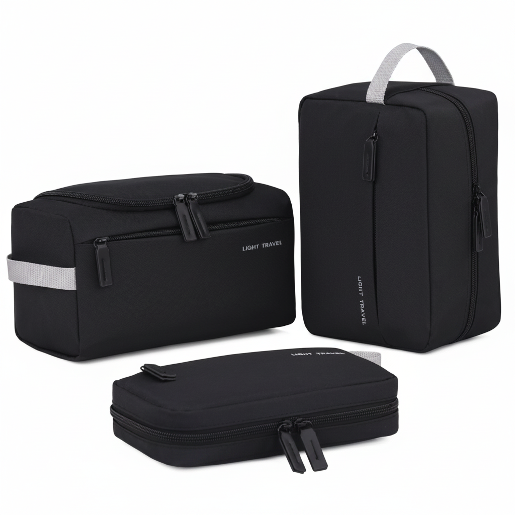 🧼 Toiletry Organizers | Oxford Fabric | Travel Packing | Frequent Travelers | 3-Piece Set